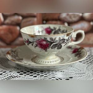 Antique Lefton Teacup & Saucer